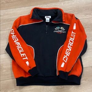 Racing Champions NASCAR Chevrolet Racing Black and Red Quarter Zip Pullover